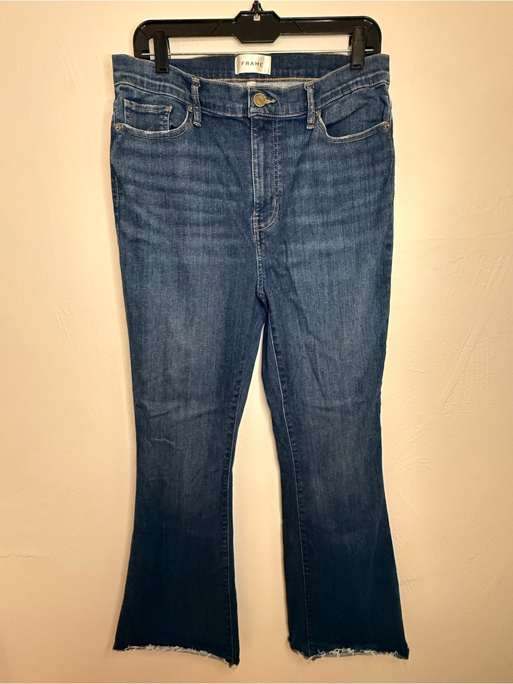Frame Denim Dark Blue Flare Jeans